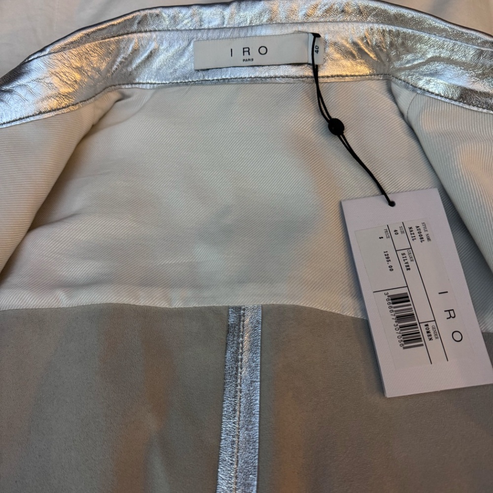 NWT IRO Nazil Leather Overshirt - Picture 9 of 11